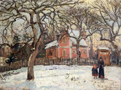 Chestnut Trees at Louveciennes, c.1871-2 by Camille Jacob Pissarro